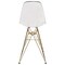 Leisuremod Cresco Modern Acrylic Barstool with Gold Chrome Base and Footrest, Clear CBG26CL - alternate 4