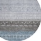 Homeroots 8' Blue Gray And Charcoal Round Southwestern Washable Indoor Outdoor Area Rug 605129 - alternate 9