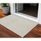 Homeroots 3' X 5' Beige And Ivory Geometric Washable Indoor Outdoor Area Rug 602335 - alternate 1