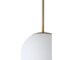Jonathan Y Bleecker 7.75" Metal/Glass Globe LED Pendant, White/Brass JYL9528A - alternate 13