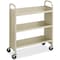 Safco Book Cart, Single Sided, Steel, Powder Coat 5358SA - alternate 1