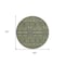 Homeroots 8' Round Blue and Green Round Floral Washable Non Skid Indoor Outdoor Area Rug 564334 - alternate 9