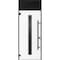 Vdomdoors Front Exterior Prehung Steel Door Ronex1055 Teak Transom Window Sidelite Entry Metal Modern Painted RONEX1055EXD-OAK-W36 x H80+16-RH-I - alternate 1