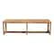 Bali & Pari Cipally Bohemian Seagrass and Mahogany Wood Accent Bench 251-13855-ZORO - alternate 9