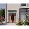 Vdomdoors Front Exterior Prehung Aluminum Double Doors Ronex1077 Teak Mirrored Clear Glass Entry Metal Modern RONEX1077DEXD-OAK-W72xH80-RH-I - alternate 3