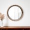 Homeroots 24" Brown And Black Round Metal And Wood Framed Accent Mirror 376407 - alternate 8