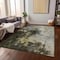 Homeroots 3' X 5' Brown Light Gray And Black Abstract Washable Indoor Outdoor Area Rug 603041 - alternate 7