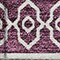 Homeroots 3' X 5' Eggplant And Ivory Southwestern Washable Indoor Outdoor Area Rug 593666 - alternate 8