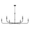 Z-Lite Tova Matte Black 6 Light Chandelier 3049-62MB - alternate 8