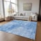 Homeroots 10' X 14' Denim Blue And Sky Blue Nautical Washable Indoor Outdoor Area Rug 581730 - alternate 8