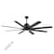 Jonathan Y Octo 66" 1-Light Contemporary Industrial Iron/Plastic Mobile-App/Remote-Controlled 6-Speed Ceiling F JYL9713A - alternate 16