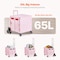 Vevor Foldable Cart with Stair Climbing Wheels Collapsible Rolling Crate 65L YN8803 - alternate 8