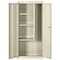 Sandusky Lee Janitorial Storage Cabinet, 66 in H, 30 in W, 18 in D, Swing, Keyed, Putty, 4 Shelves VFC1301866-07 - alternate 1