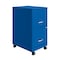 Space Solutions 14.25 in W 2 Drawer Mobile Vertical File Cabinet, Classic Blue 24409 - alternate 1