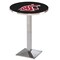 Holland Bar Stool Co 36" Chrome Washington State Pub Table, 36" dia. Top L217C3636WashSt - alternate 1