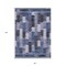 Homeroots 8' X 10' Navy Blue And Sky Blue Southwestern Washable Indoor Outdoor Area Rug 587335 - alternate 7