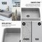 Vigo Cypress Concreto Stone Rectangular Fluted Bathroom Vessel Sink VG04075 - alternate 7