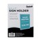 Nudell Sign Holder, Hook & Loop/Magnetic Wall-Mounted, Clear Plastic, 8.5x11 in 37085Z - alternate 4
