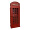 Homeroots Vintage Red Wooden Phone Booth Bar Cabinet 388258 - alternate 6