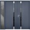 Vdomdoors Steel Double Doors Cynex 6777 Grey Sidelight Exterior Window Stainless Inserts Single Modern Painte CYNEX6777DEXD-GRE-RH-I-W72+14 x H80 - alternate 1