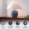 Jonathan Y Felice 17.25" Modern Cottage Floral Ceramic Globe LED Table Lamp, Blue/White JYL5508A - alternate 9