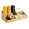 Happimess Bambury 18"W x 9.5"D x 6.5"H Minimalist Handcrafted Bamboo Cup and Condiment Station, Natural CCS1000A - alternate 1