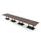 Skutchi Designs Rectangle Conference Table With Power Unit, 48 in W, 264 in L, Brown HAR-REC-48X264-DOU.BK-H3041-NA - alternate 1