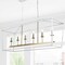 Jonathan Y Pagoda 49" 6-Light Classic Traditional Metal Linear Cage Lantern LED Pendant, White/Brass Gold JYL7439E - alternate 16