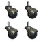 Service Caster 2 Inch Antique Brass Hooded Grip Ring Ball Casters, 4PK SCC-GR01S20-POS-WA-716-4 - alternate 1