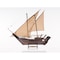 Homeroots 27" Wood Brown Solid Wood Hand Painted Dhow Medium Model Boat 401942 - alternate 6