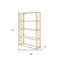 Homeroots 72" Gold Metal Four Tier Geometric Bookcase 286632 - alternate 5