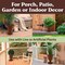 Pure Garden Outdoor Planter 2-Pack 16x18 in Urn Planters Plastic Plant Pots for Indoor or Outdoor 50-LG1427 - alternate 8