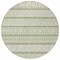 Homeroots 8' Artichoke Green And Ivory Round Quatrefoil Washable Indoor Outdoor Area Rug 583194 - alternate 8