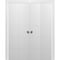 Sartodoors Sliding Closet Double Bi-fold Doors, Planum 0770 Painted White Matte, Sturdy Tracks Moldings Trims PLANUM0770DBF-WS-96 x 80 (4* 24x80) - alternate 1