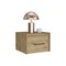 Homeroots 10" Beige One Drawer Faux Wood Nightstand 543701 - alternate 11