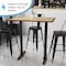 Flash Furniture Restaurant Table T-Base with 3" Dia. Bar, 22 in W, 5 in L, 40.5 in H, Cast Iron, Iron, Black XU-T0522-BAR-GG - alternate 6