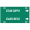 Brady Snap-On Pipe Marker: STEAM SUPPLY, 24in W, Fits Pipes 8in Dia. Thru 9.875in Dia. 4366-G - alternate 1