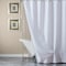 Homeroots 72" White Waffle Weave Fabric Shower Curtain Liner and Hooks Set 484082 - alternate 4