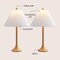 Jonathan Y Albie 25" Modern Coastal Iron Column LED Table Lamp, Brown Wood Finish, 2PK JYL5507A-SET2 - alternate 9
