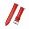 Elegani Leather Band Compatible with Apple Watch 40mm, Red, Red/Rose Gold/Yellow Gold Buckle LZQR2-RED-40 - alternate 1