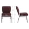 Flash Furniture Plum Fabric Church Chair, PK4 4-FD-CH0221-4-GV-005-BAS-GG - alternate 7