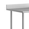 Flash Furniture Reese 30in. x 36in. Work Table, SS Top Shelf, 4in. Backsplash, Adjustable Undershelf, 4 Casters NH-WT-3036-GG-B4-CAS-GG - alternate 7
