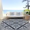 Homeroots 8' Black Ivory And Gray Round Medallion Washable Indoor Outdoor Area Rug 589328 - alternate 8