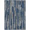 Homeroots 10' X 14' Navy Blue And Denim Blue Striped Washable Indoor Outdoor Area Rug 608957 - alternate 9