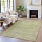 Homeroots 8' X 10' Green And Gold Oriental Washable Indoor Outdoor Area Rug 631128 - alternate 6
