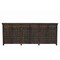 Homeroots 107" Brown Distressed Solid Wood Carved Floral Six Drawer Sideboard with Six Doors 642293 - alternate 7