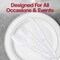 Smarty Had A Party White Baroque Disposable Plastic Cutlery Set - 480 Spoons, 480 Forks and 480 Knives, 1440PK 8330-WH-CS-CASE - alternate 8