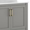 Flash Furniture Vega 36in. Vanity w/Sink, Gold Hardware, Soft Close Doors & Open Shelf, Carrara Marble, Gray/White FS-VEGA36-GY-HDGLD-GG - alternate 9