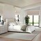 Martha Stewart Kay Full Upholstered Platform Bed w/Channel Stitched Wingback Headboard/Cushioned Siderails, Beige TW-3WDB03B-F-BG-MS - alternate 1