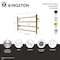 Kingston Brass 24" x 16" Stainless Steel Wall Mount 4-Tier Towel Rack, Brushed Brass DTM24164BB - alternate 2